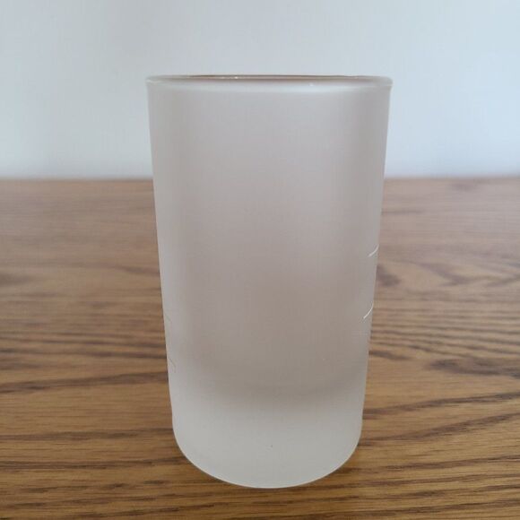 Jagermeister Collectible German Frosted 4cl Tall Shot Glass White Stag Logo - Picture 4 of 10
